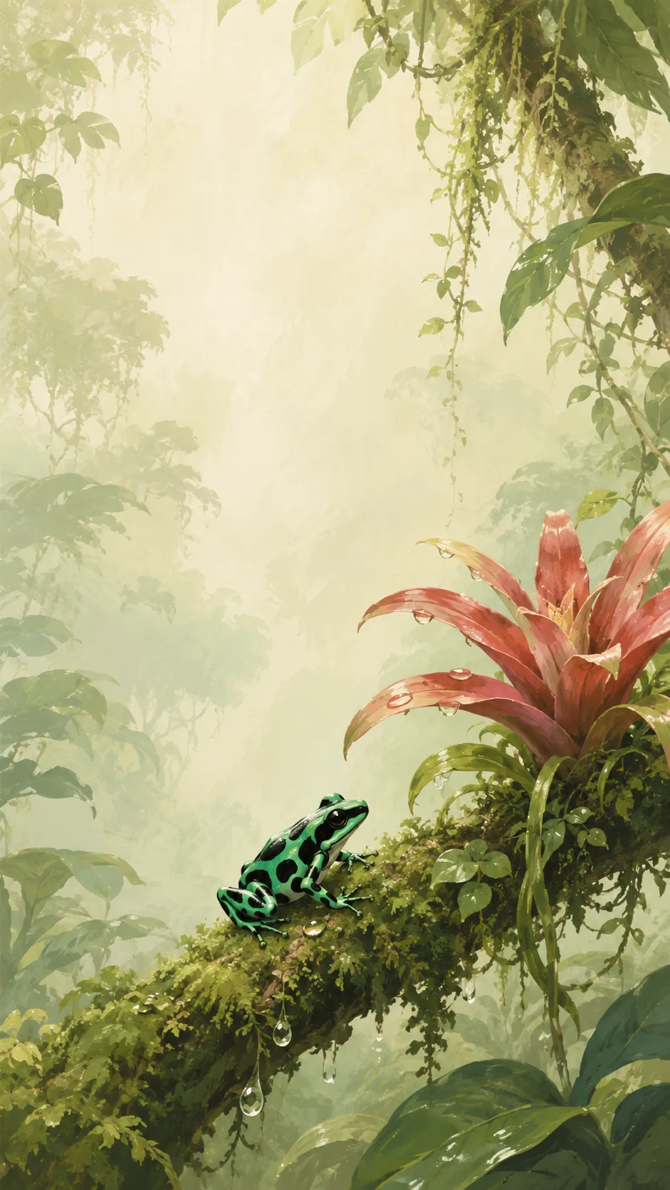 Free Green-and-Black Poison Dart Frog wallpapers — phone and desktop