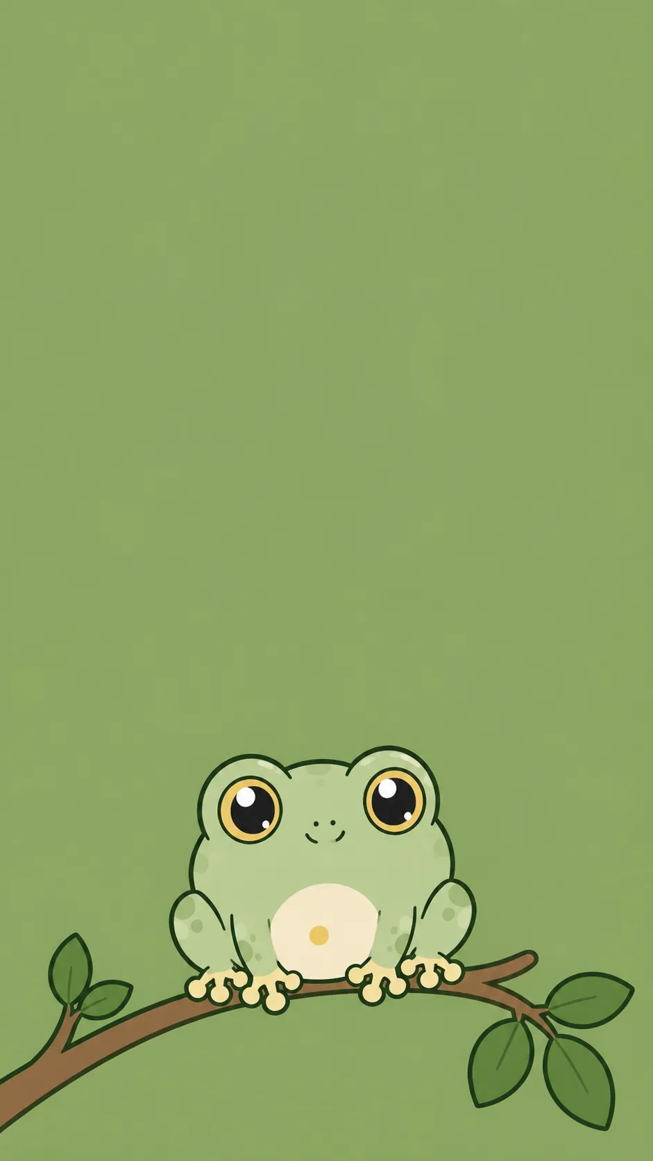 Kawaii Waxy Monkey Frog — a free Waxy Monkey Tree Frog wallpaper (A pale, waxy little climber.)